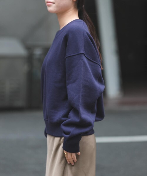 URBAN RESEARCH DOORS(アーバンリサーチドアーズ)の「FORK&SPOON コクーンスウェット(スウェット・レディース・NAVY/OATMEAL/PINK・1)」の13枚目の写真