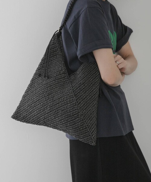 URBAN RESEARCH Sonny Label（アーバンリサーチサニーレーベル）の「LE VERNIS　サマークロシェバッグ（ショルダーバッグ・レディース・ブラウン/ブラック・One）」の4枚目の写真