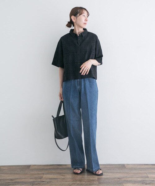ITEMS URBANRESEARCH(アイテムズ アーバンリサーチ)の「センタープレスデニム(デニムパンツ・レディース・BLU/IDG・Free)」の18枚目の写真