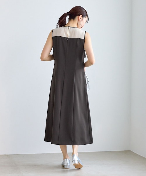ROPE' PICNIC(ロペピクニック)の「【Mon E’toile/モンエトワール】バルーンビスチェセットワンピース/マルチWAY(ドレス・レディース・チャコール/ダークブラウン/ベージュ・M/S)」の15枚目の写真