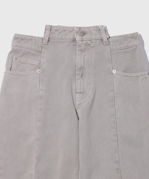 ADAM ET ROPE'(アダムエロペ)の「【Maison Margiela/メゾン マルジェラ】SPLICED DENIM JPN LIMITED(デニムパンツ・メンズ・ライトグレー・40/42/44)」の5枚目の写真