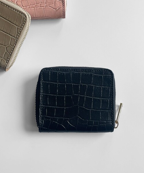 URBAN RESEARCH DOORS（アーバンリサーチドアーズ）の「Laboratorio mariucci　型押し財布（財布・レディース・BLACK/PINK/BEIGE・-）」の4枚目の写真