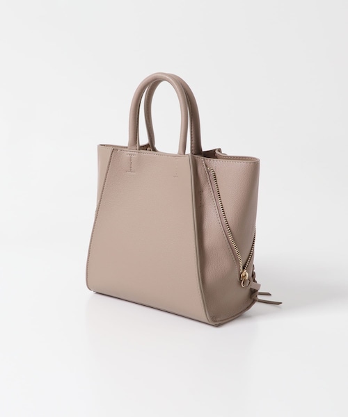 URBAN RESEARCH ROSSO（アーバンリサーチロッソ）の「サイドジップミニトート（ショルダーバッグ・レディース・BLACK/GREIGE/WHITE・-）」の14枚目の写真