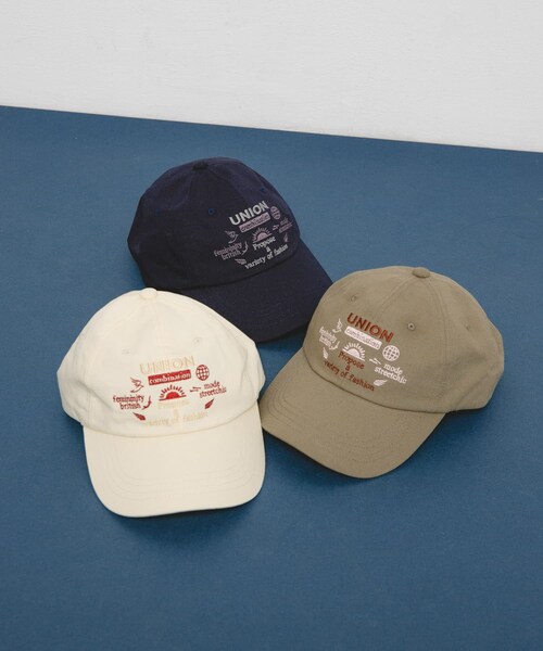 KBF（ケイビーエフ）の「バイカラーエンブロイダリーCAP（キャップ・レディース・IVORY/MOSS GREEN/NAVY・one）」の9枚目の写真