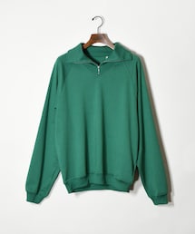 【KAPTAIN SUNSHINE】Sea Island Cotton Sweat Halfzip Pullover