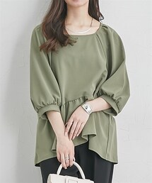 nissen | 袖ボリューム裾フレアトップス(Tシャツ/カットソー)