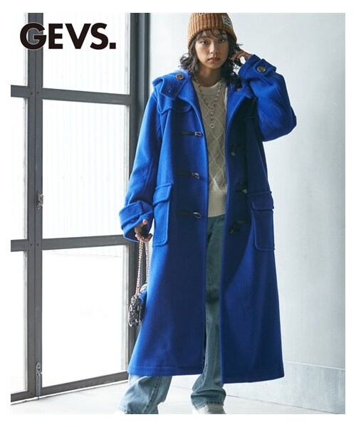 nissen（ニッセン）の「大きいサイズロングダッフルコートGEVS.（ダッフルコート・レディース・ブルー/黒・L/LL/3L/4L/5L/6L/8L/10L）」の17枚目の写真