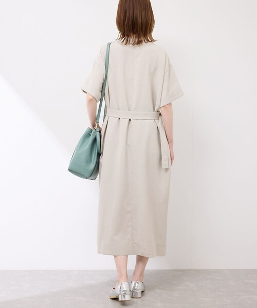 ROPE' PICNIC(ロペピクニック)の「サックワンピース(ワンピース・レディース・ダークブラウン/ベージュ系/ネイビー・36/38)」の16枚目の写真