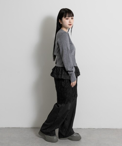 THE GOODLAND MARKET（ザグッドランドマーケット）の「old honey　49°C pants（その他パンツ・レディース・02black/01D.gray・FREE）」の8枚目の写真