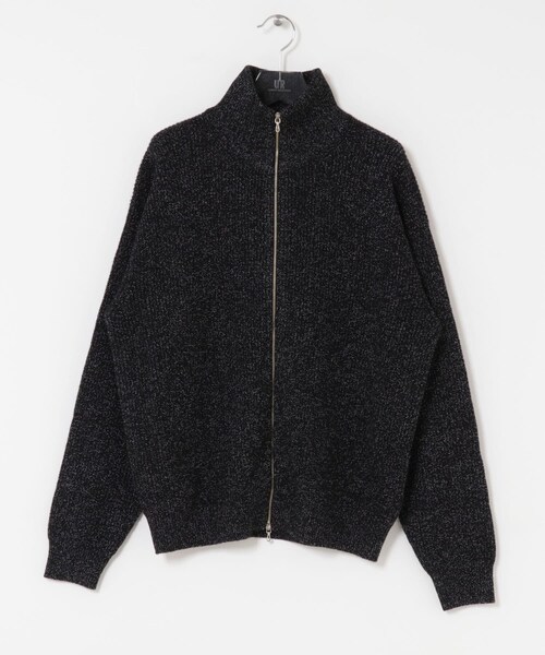 URBAN RESEARCH（アーバンリサーチ）の「ULTERIOR　WOOL COTTON RIB DRIVERS KNIT（テーラードジャケット・メンズ・BLACK MIX/GREY MIX/PURPLE MIX・M/L）」の5枚目の写真