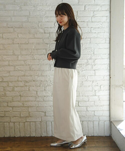 URBAN RESEARCH Sonny Label（アーバンリサーチサニーレーベル）の「ドットアソートストレートスカート（スカート・レディース・ドット/チャコール/アイボリー・FREE）」の9枚目の写真