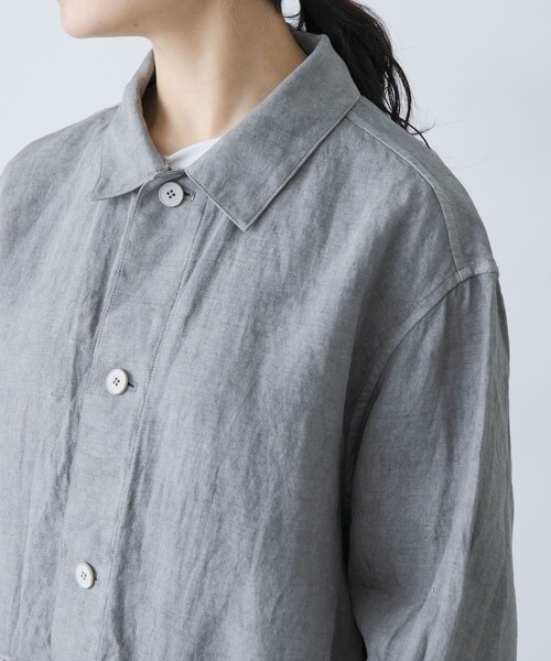 かぐれ（カグレ）の「MITTAN　和紙大麻ジャケット(ベンガラ染)（シャツ/ブラウス・レディース・ベンガラ白/松煙・2）」の22枚目の写真