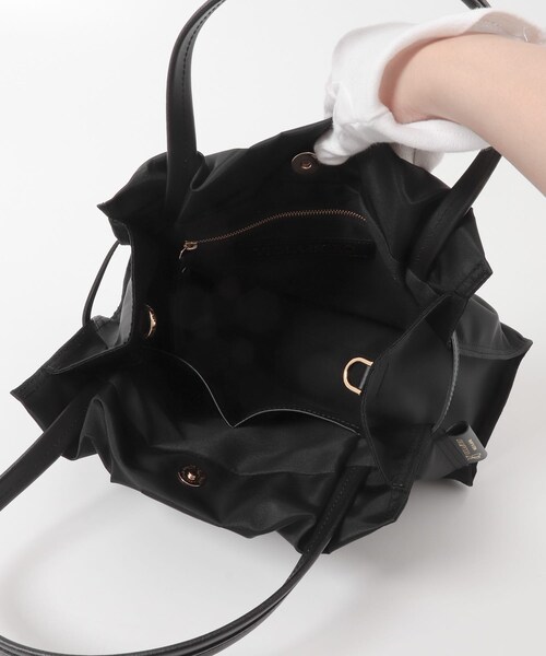 URBAN RESEARCH ROSSO（アーバンリサーチロッソ）の「VIOLAd’ORO　ナイロンドロストトートM（トートバッグ・レディース・BLKBLK/TAUPEBLK・M）」の8枚目の写真