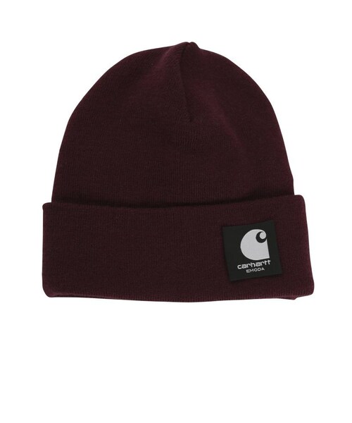 EMODA（エモダ）の「【EMODA×CARHARTT WIP】サイドネームビーニー（ニットキャップ/ビーニー・レディース・ブラック/レッド/キャメル・F）」の5枚目の写真