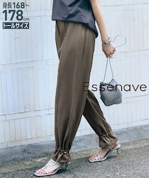 nissen | 高身長　裾ドロストヘムパンツ（トールサイズ）Essenave(パンツ)