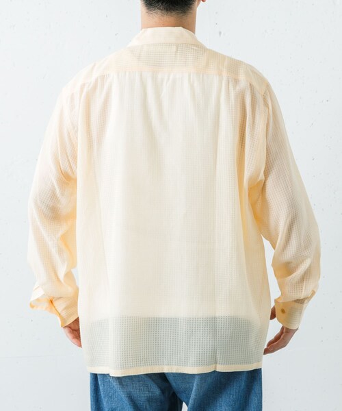 URBAN RESEARCH(アーバンリサーチ)の「SEVEN BY SEVEN SHEER ORGANIC COTTON SHIRTS LONG-SLEEVE(シャツ/ブラウス・メンズ・060 YELLOW/110 BLUE・M/L)」の12枚目の写真