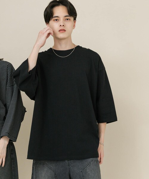 SENSE OF PLACE by URBAN RESEARCH(センスオブプレイスバイアーバンリサーチ)の「『ユニセックス』エクストラルーズアソートTシャツ(Tシャツ/カットソー・メンズ・WHITE/BLACK/WHT×BLK/BLK×WHT・M/L)」の22枚目の写真