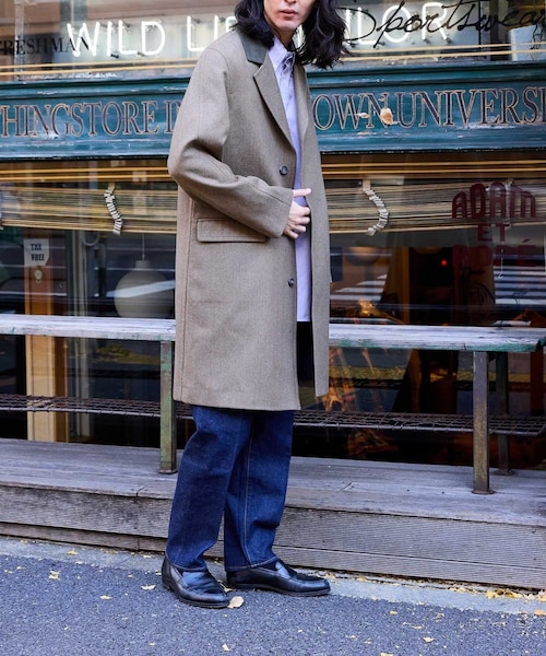 ADAM ET ROPE'(アダムエロペ)の「【CHRYSALIS/クリサリス】CHESTERFIELD(チェスターコート・メンズ・ベージュ・38/40)」の5枚目の写真