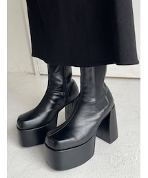 EMODA | タンクボリュームサイドゴアブーツ(ブーツ)