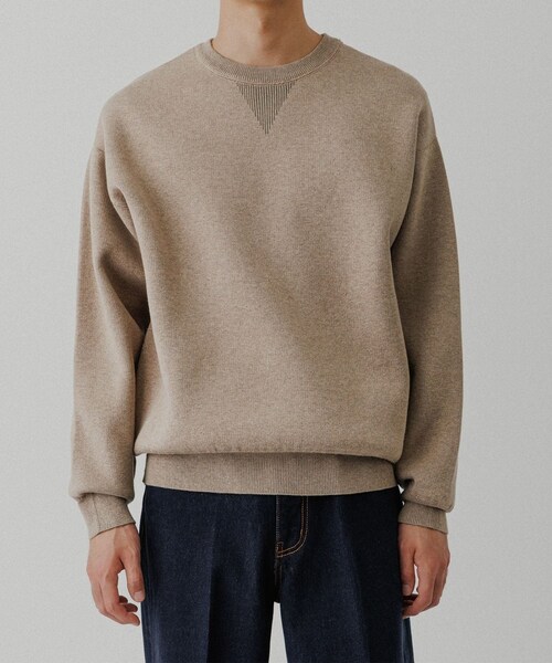 ADAM ET ROPE'（アダムエロペ）の「杢スウェット ニット プルオーバー（ニット/セーター・メンズ・チャコール/グレー系/ベージュ系・L/M/S）」の21枚目の写真