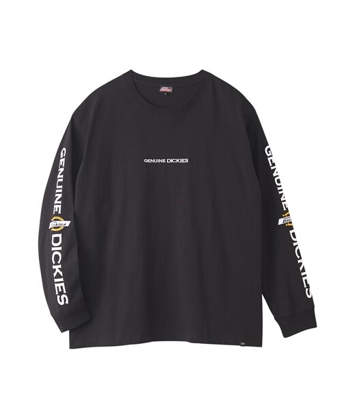 nissen（ニッセン）の「綿100％長袖プリントTシャツ　GENUINE Dickies【大きいサイズ】（Tシャツ/カットソー・メンズ・09ホワイト/49ブラック・3L/4L/5L）」の6枚目の写真