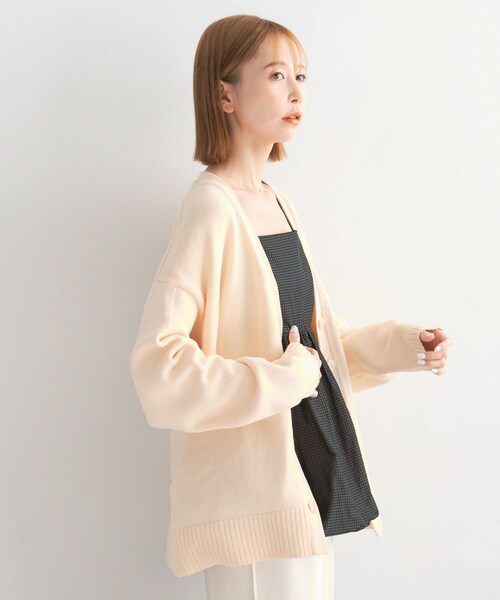 URBAN RESEARCH ROSSO（アーバンリサーチロッソ）の「ウエストシェイプカーディガン（カーディガン/ボレロ・レディース・lime/ivory・FREE）」の12枚目の写真