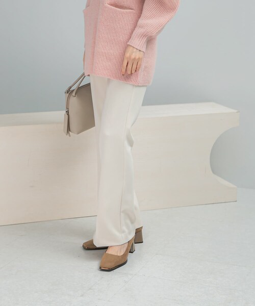 URBAN RESEARCH ROSSO（アーバンリサーチロッソ）の「スリットフレアストレッチパンツ（その他パンツ・レディース・IVORY/BLACK・36/38）」の8枚目の写真