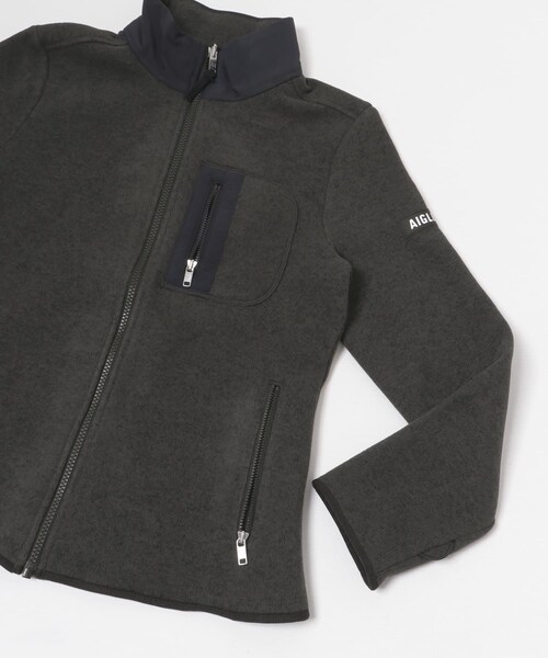 THE GOODLAND MARKET（ザグッドランドマーケット）の「AIGLE　ポーラテック フリースジャケット T-KIT（テーラードジャケット・レディース・G.LILAS/NOIR・36/38/40）」の5枚目の写真