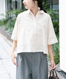 ITEMS URBANRESEARCH | ブロックレースシャツ(シャツ/ブラウス)