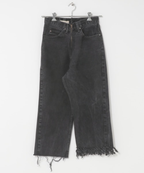 THE GOODLAND MARKET（ザグッドランドマーケット）の「fringe denim PT-BLACK（デニムパンツ・レディース・black1/black2/black3/black4/black5/black6/black7/black8/black9/black10/black11/black12/black13/black14/black15・26/28）」の15枚目の写真