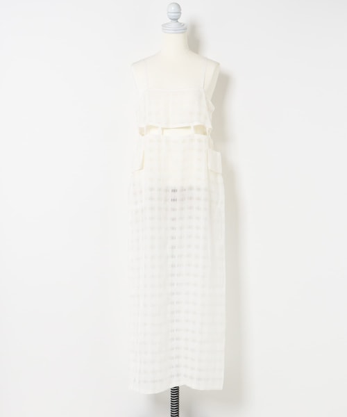 THE GOODLAND MARKET（ザグッドランドマーケット）の「&her　Layered Lace Onepiece（ワンピース・レディース・WHITE/BLACK・FREE）」の10枚目の写真