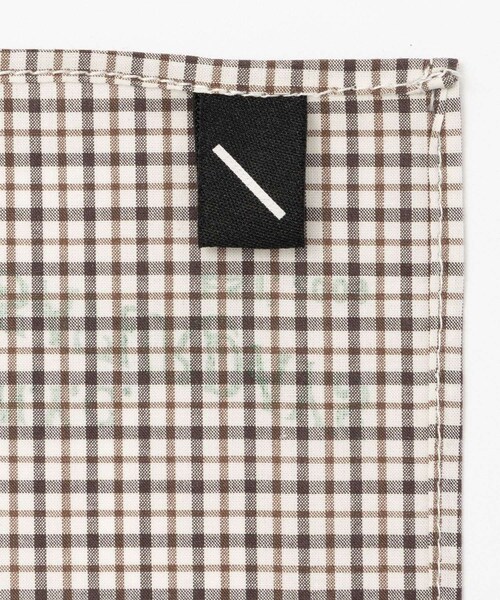 Saturdays NYC(サタデーズ ニューヨークシティ )の「Vintage Serif Check Scarf(バンダナ/スカーフ・レディース・グレー/キナリ/ベージュ・F)」の9枚目の写真