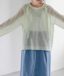 URBAN RESEARCH DOORS | FORK&SPOON　セーラーカラーシアーニットプルオーバー(その他トップス)