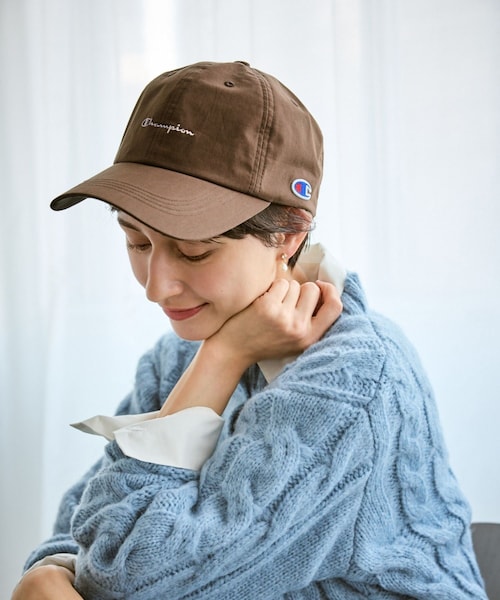 ROPE' PICNIC（ロペピクニック）の「【Champion/チャンピオン別注】Long visor cap/遮熱（キャップ・レディース・チャコール/キナリ/ブラウン/イエロー系・F）」の3枚目の写真