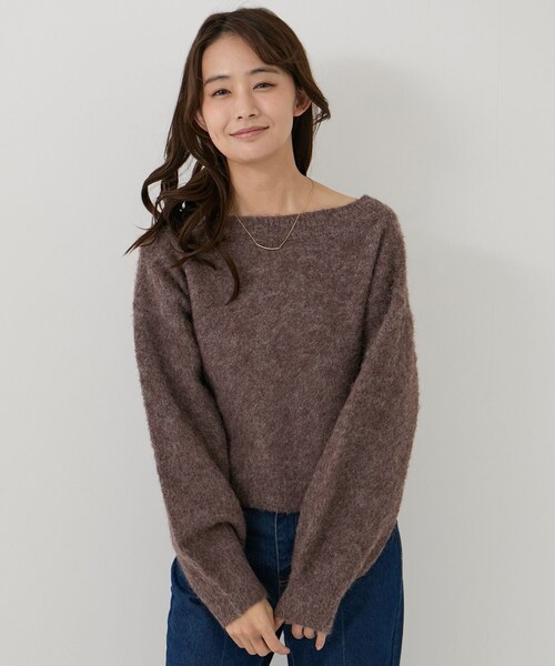 Jayro(ジャイロ)の「チョーカー付き前後2WAYカーディガン(カーディガン/ボレロ・レディース・チャコール/ライトグレー/オフホワイト/ダークブラウン・M)」の4枚目の写真