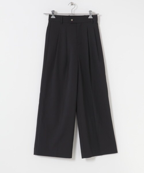 URBAN RESEARCH ROSSO（アーバンリサーチロッソ）の「防シワシャンブレーツイルタックパンツ（その他パンツ・レディース・L.GREIGE/BLACK・36/38）」の12枚目の写真