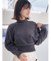 MERCURYDUO | ハイネックミニシャギーニット(ニット/セーター)