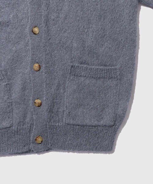 ADAM ET ROPE'（アダムエロペ）の「【BATONER/バトナー】PURE MOHAIR V CARDIGAN（カーディガン/ボレロ・メンズ・ブラック/グレー/パープル・2/3）」の11枚目の写真