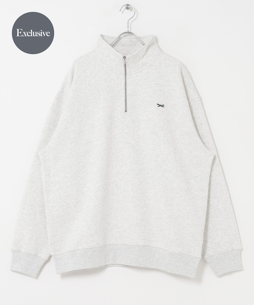 URBAN RESEARCH DOORS(アーバンリサーチドアーズ)の「『別注』PENNEYS×DOORS THE FOX ハーフジップスウェット(スウェット・メンズ・ASH GRAY/CHARCOAL/PURPLE・M/L/XL)」の1枚目の写真