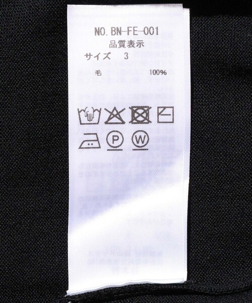 ADAM ET ROPE'（アダムエロペ）の「【BATONER/バトナー】SUPERIOR MERINO CREW NECK（ニット/セーター・メンズ・ブラック・2/3/4）」の12枚目の写真