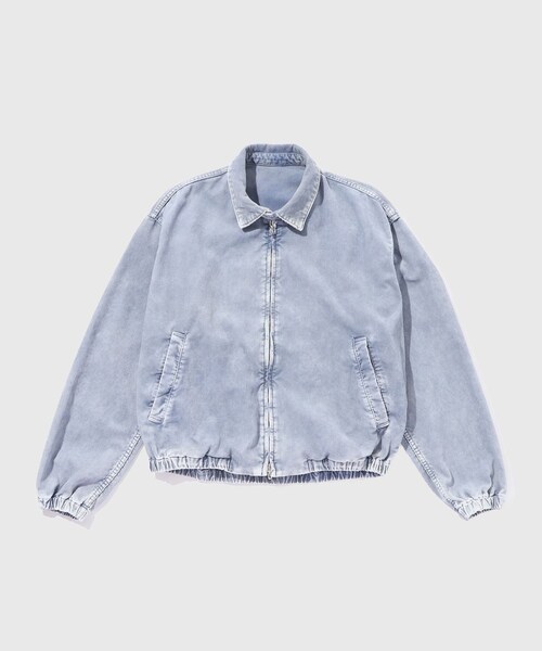ADAM ET ROPE'（アダムエロペ）の「【URU/ウル】COTTON POLYESTER CORDUROY ZIP UP BLOUSON（ブルゾン・メンズ・スミクロ/ネイビー・1/2）」の4枚目の写真
