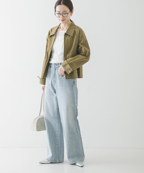 URBAN RESEARCH（アーバンリサーチ）の「コットンナイロンジップブルゾン（ブルゾン・レディース・KHAKI/IVORY・FREE）」の20枚目の写真