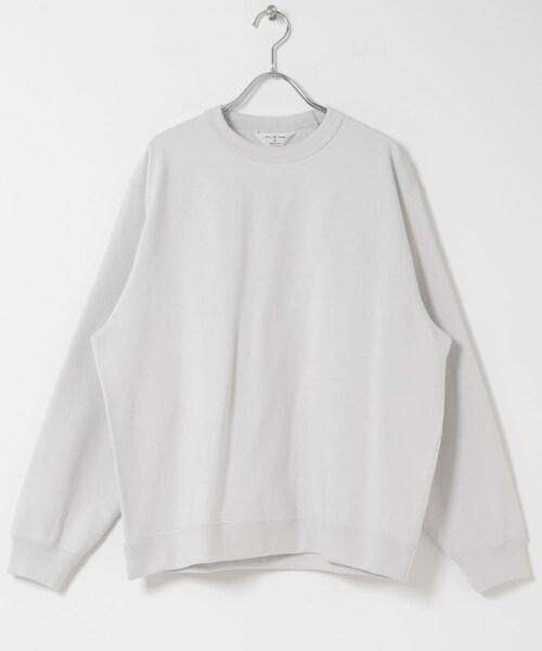 URBAN RESEARCH DOORS(アーバンリサーチドアーズ)の「STILL BY HAND PIMA COTTON SWEATSHIRTS(スウェット・メンズ・ASH WHITE/K.BEIGE/INK BLACK・46/48)」の5枚目の写真