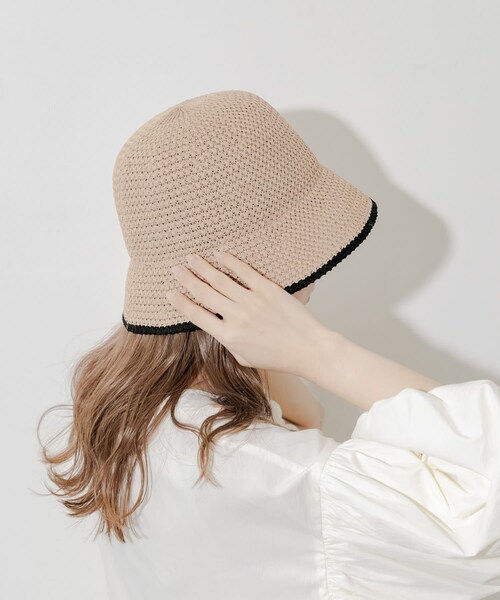 SMELLY（スメリー）の「バイカラーシンプルハット（ハット・レディース・BEG/BLK・-）」の13枚目の写真