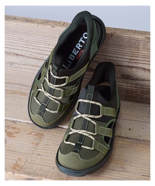 nissen（ニッセン）の「ハンズフリー軽量アウトドアサンダル　リベルトエドウイン（サンダル・メンズ・ブラック/カーキ/ネイビー・S=24.5~25.0cm相当/M=25.5~26.0cm相当/L=26.5~27.0cm相当/LL=27.5~28.0cm相当）」の7枚目の写真