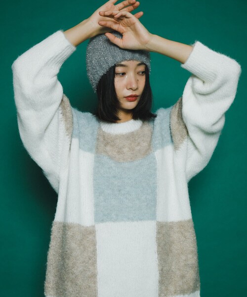 KBF（ケイビーエフ）の「ラメニットビーニー（ニットキャップ/ビーニー・レディース・BLACK/SILVER・one）」の14枚目の写真