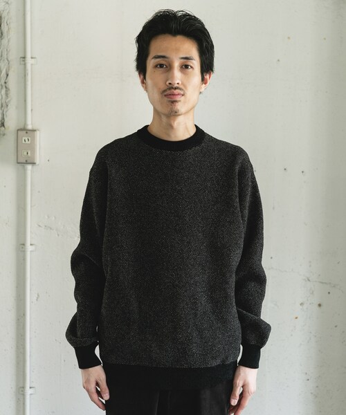 URBAN RESEARCH DOORS(アーバンリサーチドアーズ)の「ジャガードモールニットプルオーバー(ニット/セーター・メンズ・GREIGE/BLUE/OLIVEBROWN/BLACK・M/L)」の15枚目の写真