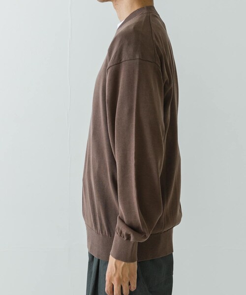 URBAN RESEARCH(アーバンリサーチ)の「ANOTHER OFFICE Current Silk V-neck Knit(ニット/セーター・メンズ・Mild Brown/Forest・1/2/3)」の5枚目の写真