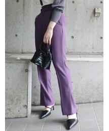 MURUA | センタープレスストレートパンツ(その他パンツ)