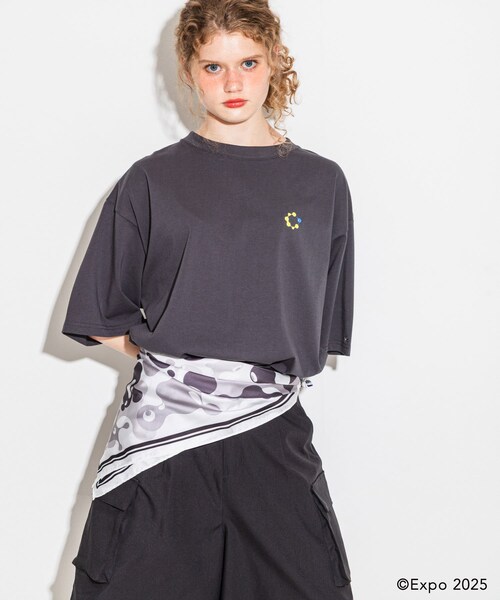 Collaboration URBAN RESEARCH（コラボレーションアーバンリサーチ）の「EXPO2025 RINGER T-SHIRTS（Tシャツ/カットソー・メンズ・OFF WHITE/INK BLACK/GRY×BLK/CCL×BLU/OTM×BRD・S/M/L）」の18枚目の写真